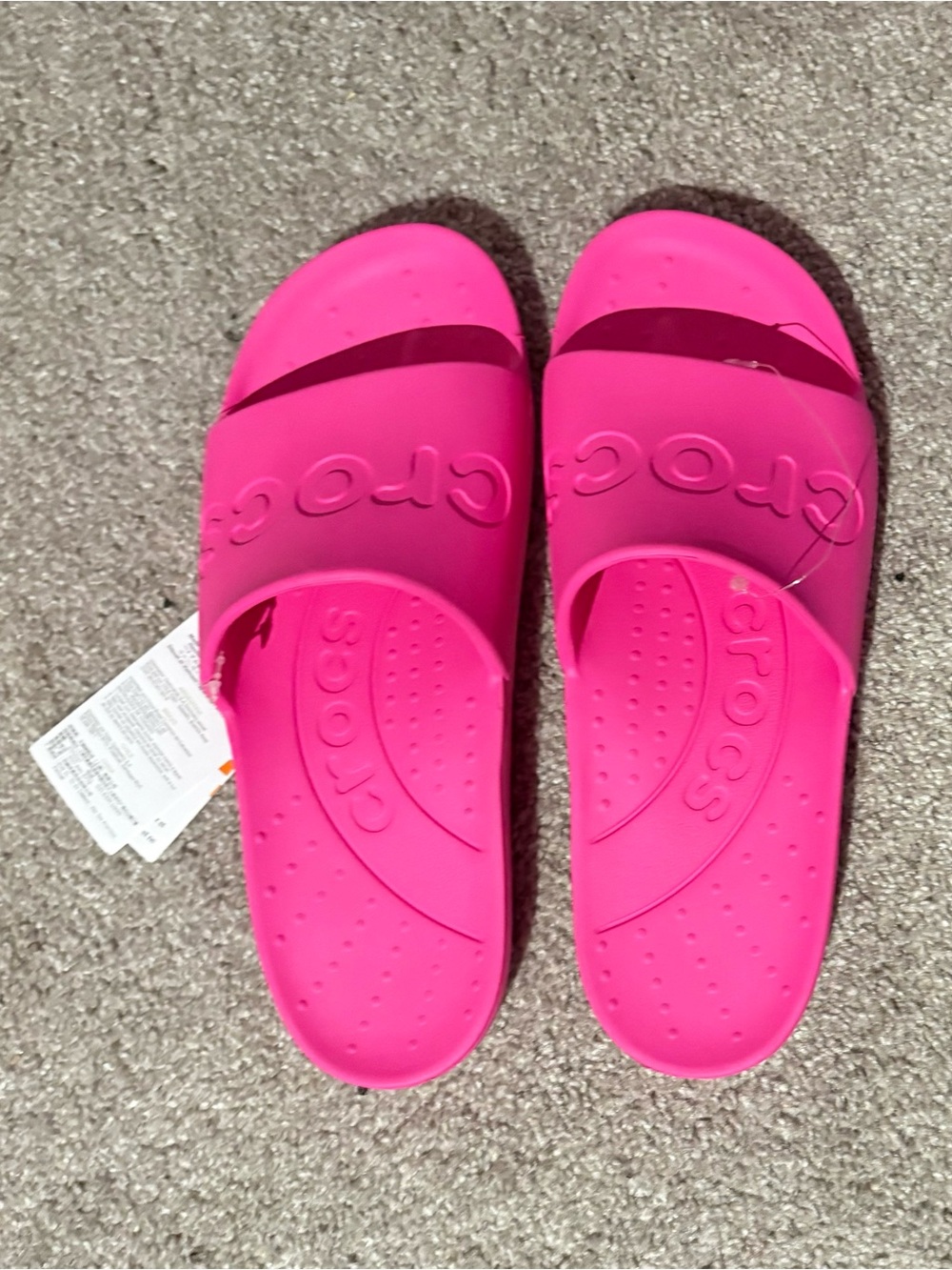 CROCS Slide Sandals in Bright Pink